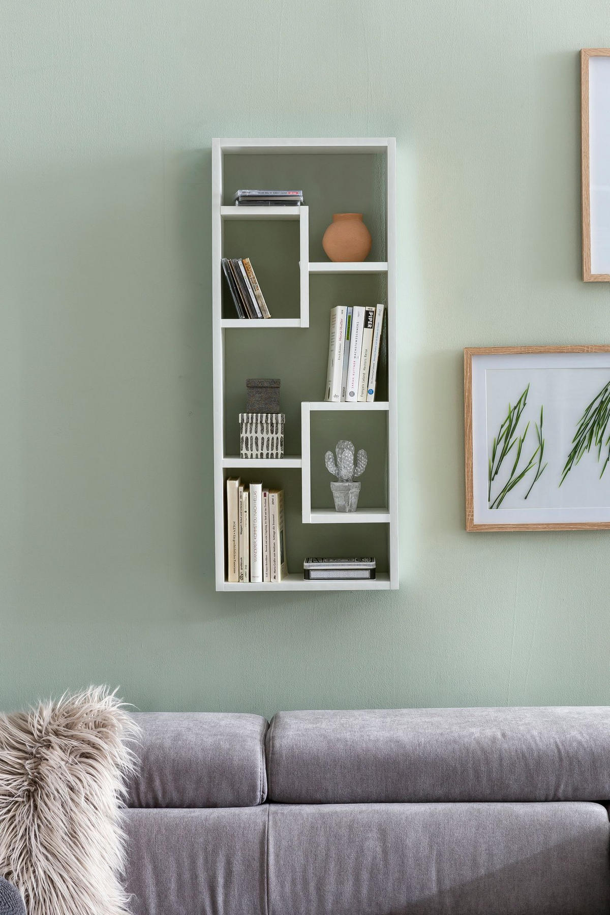 WANDREGAL ITTER Spanplatte Freischwebend Modern, Weiß 36x15x90 cm - Weiß, Holz (36/90/15cm) - KADIMA DESIGN