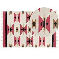 KELIM-TEPPICH Garni 230/160 cm - Multicolor, Textil (160/230cm) - Beliani