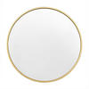 WANDSPIEGEL rund, φ 70cm, Golden - Goldfarben, Glas/Holzwerkstoff (70/70/2cm) - Woltu