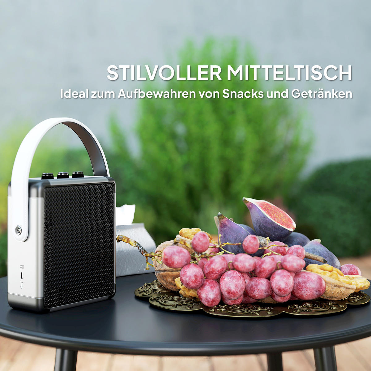 GARTENMÖBEL LOUNGE-SET DE-06738 mit Ecksofa & Tisch, für 6 Personen Dunkelgrau - Dunkelgrau, Kunststoff/Metall - ComfortXL