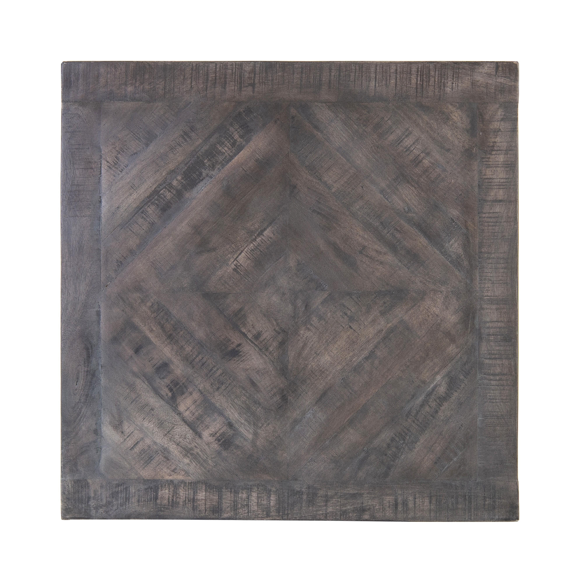 BEISTELLTISCH 60x60 cm Grau aus Mangoholz massiv - Grau, Holz (60/60/60cm) - WOMO-DESIGN