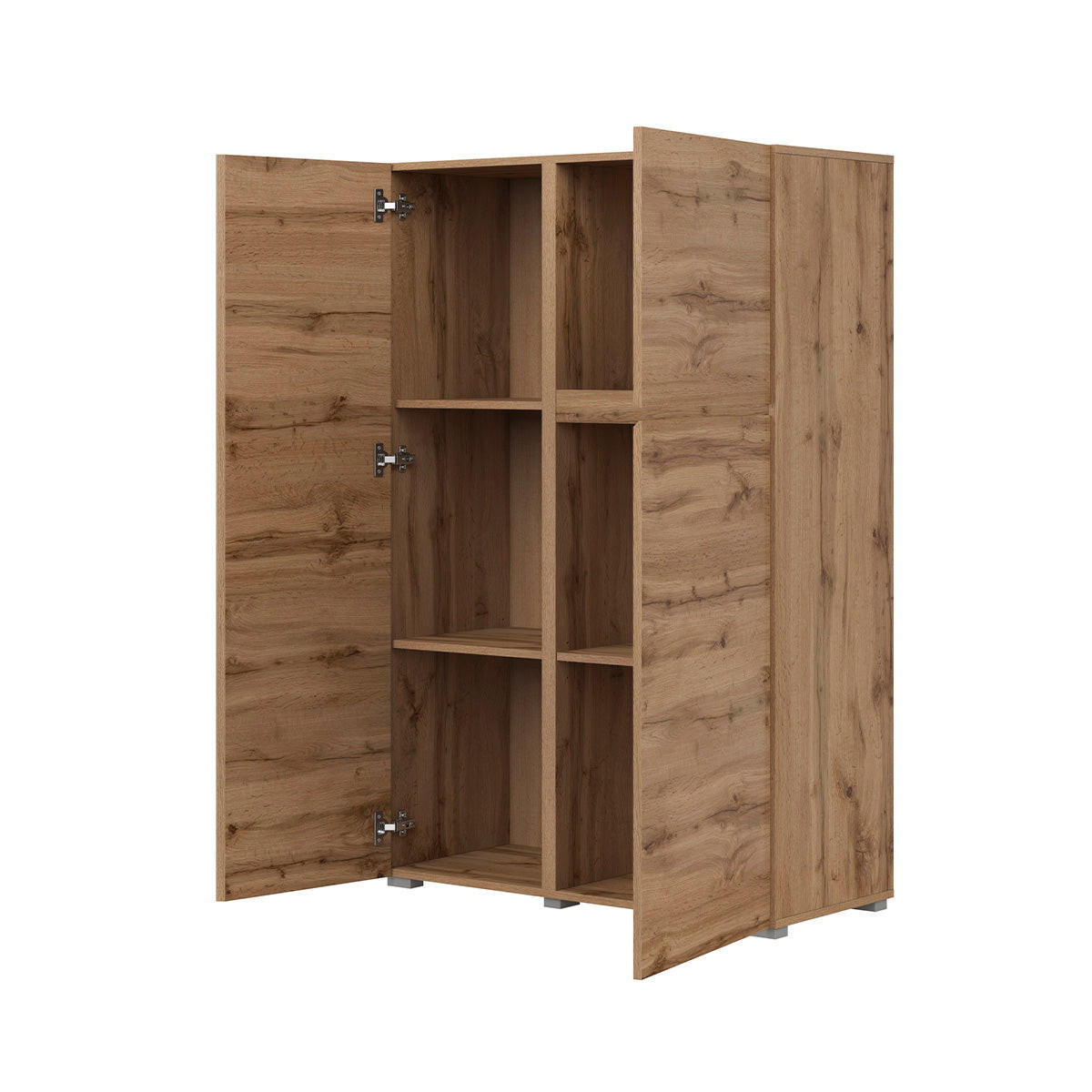 ŠIROKÁ KOMODA Maxis Drevo - hnedá, kompozitné drevo (92/139/40cm) - Petits-meubles