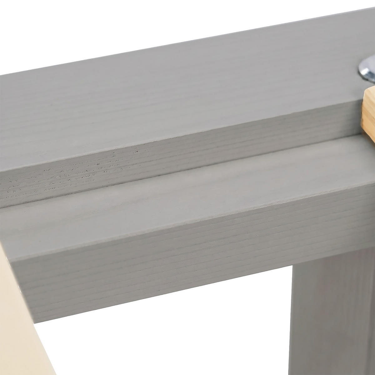 HOLZBETT mit Matratze 120/200 cm grau - Grau, Holz (120/200cm) - Homestyle4u