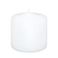 PREMIUM Stumpenkerzen Weiß 100 x 100 mm - Weiß, Paraffin (10/10cm) - Wiedemann Kerzen