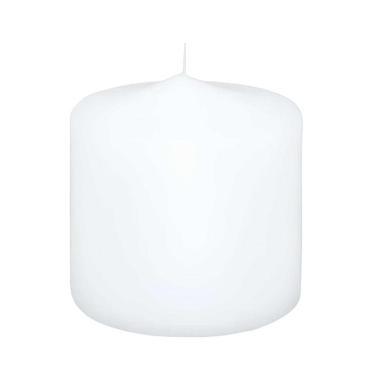 PREMIUM Stumpenkerzen Weiß 100 x 100 mm - Weiß, Paraffin (10/10cm) - Wiedemann Kerzen