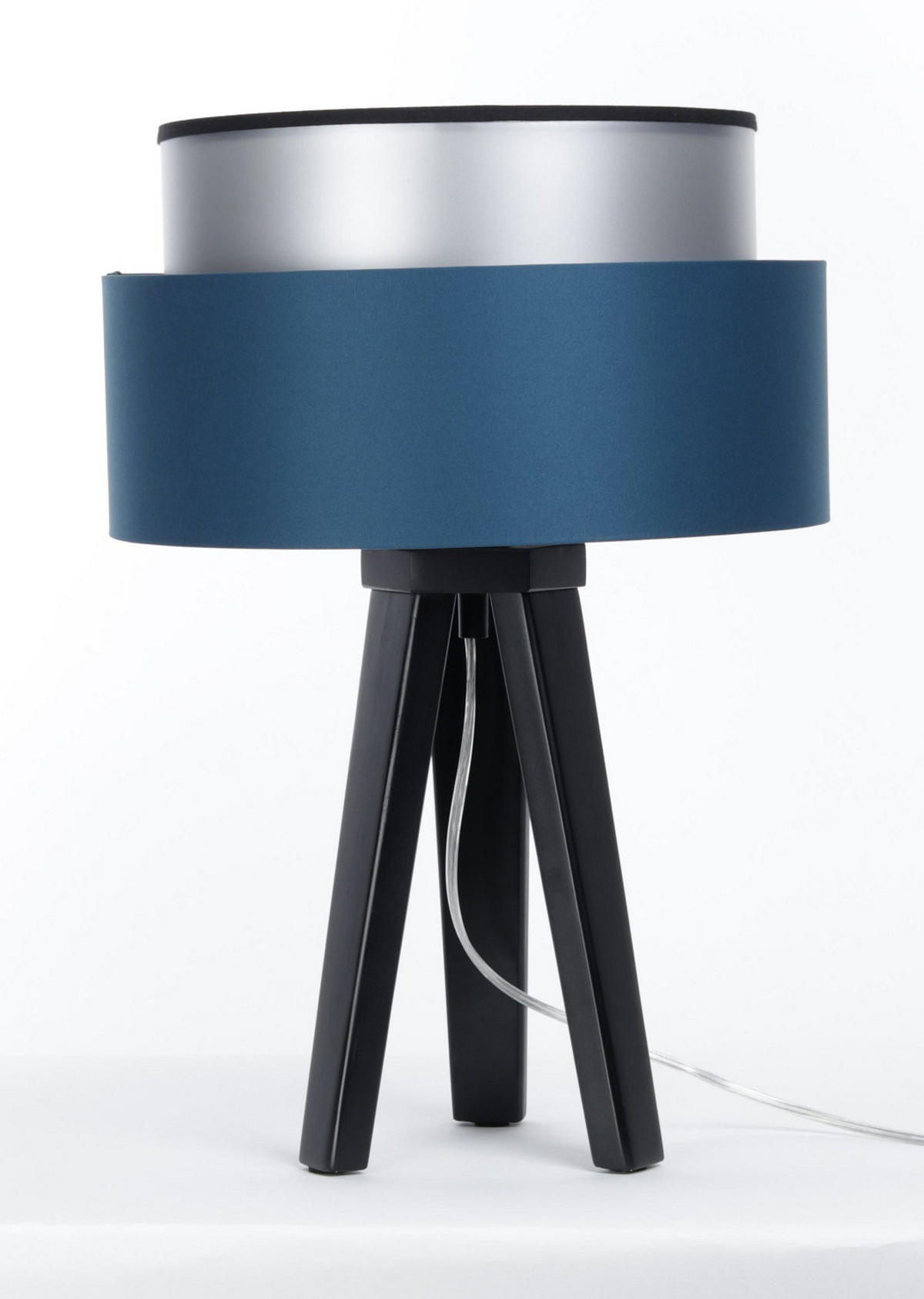 TISCHLAMPE Blau 30/45 cm - Silberfarben, Kunststoff (30/0.7/45cm) - ONZENO