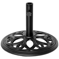 SONNENSCHIRMSTÄNDER Schwarz Ø 45/33,5 cm - Schwarz, Stein (45/45cm) - PANGIVO