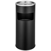 STANDASCHENBECHER , 25 x 61 cm, schwarz - Schwarz, Metall (25cm) - tectake