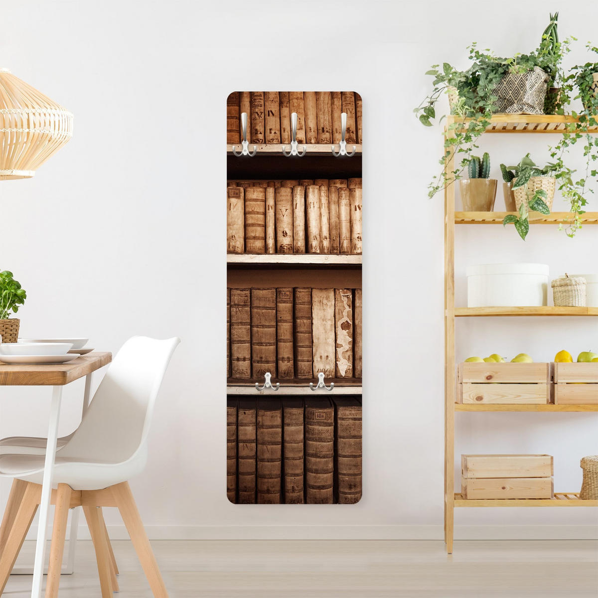 WANDGARDEROBE - Altes Archiv Braun 34/105 cm - Braun, Holzwerkstoff (34/105/1.6cm) - Bilderwelten