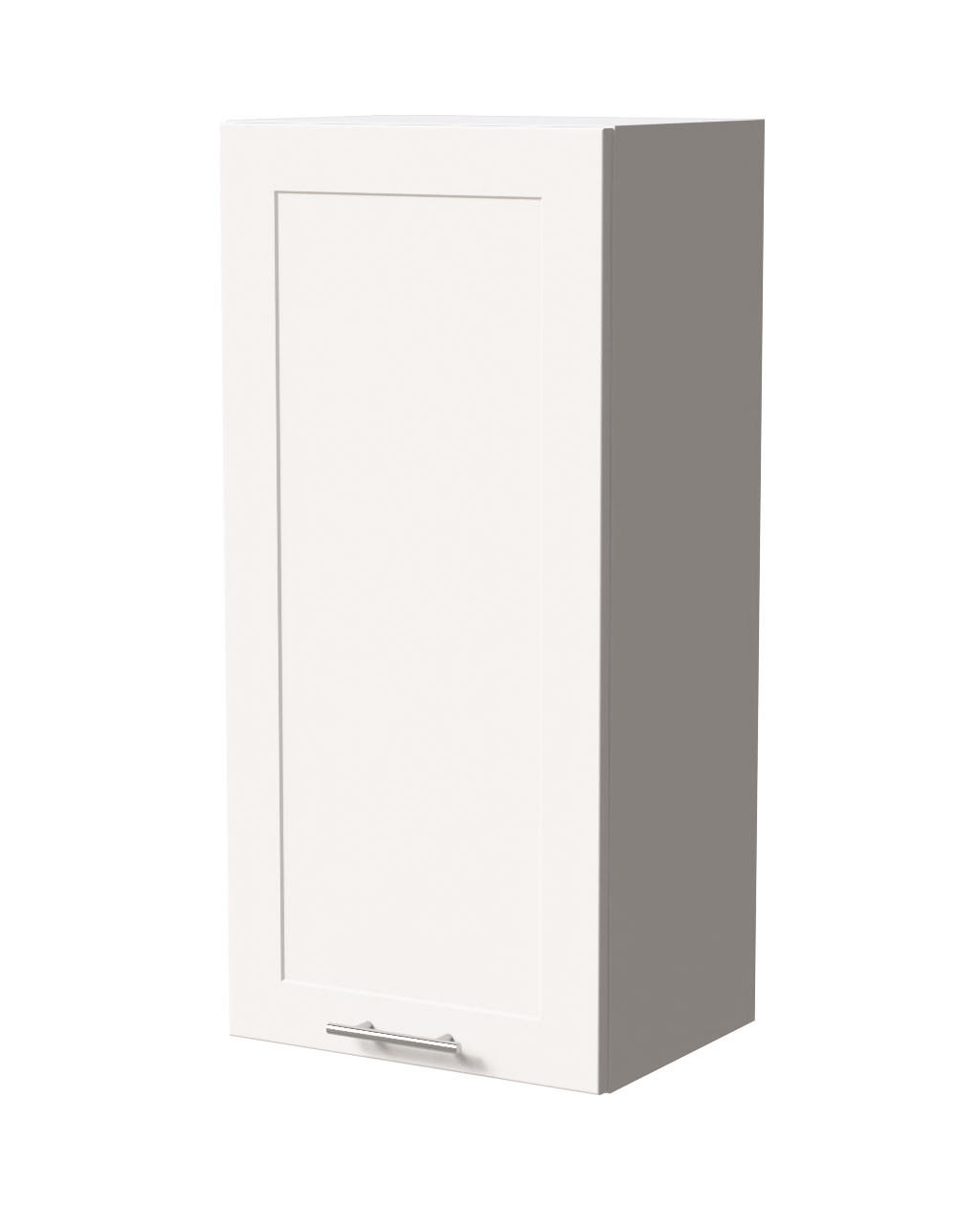 HÄNGESCHRANK Oslo W4/45 Weiß / Weiß Matt 45 / 32,5 / 96cm - Weiß, Holz/Holzwerkstoff (45/96/32.5cm) - Feldmann-Wohnen