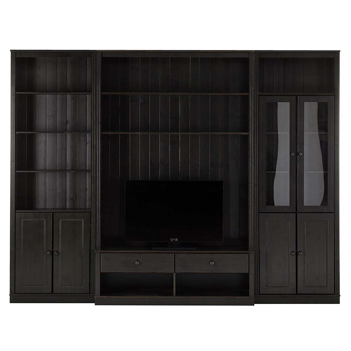 WOHNWAND - Kiefer massiv, Typ C - Kieferfarben, Holz (288/223/45cm) - home24