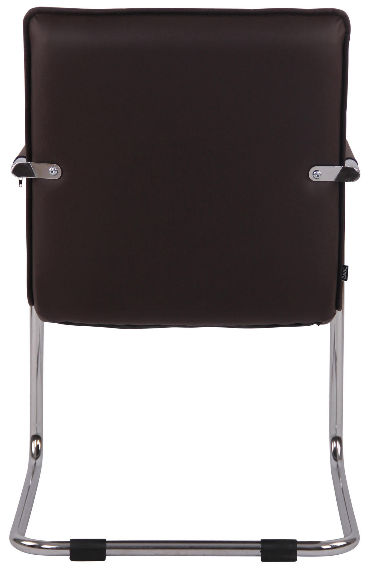 SCHWINGSTUHL Lederlook braun - Chromfarben/Braun, Textil/Metall (57/89/64cm) - CLP