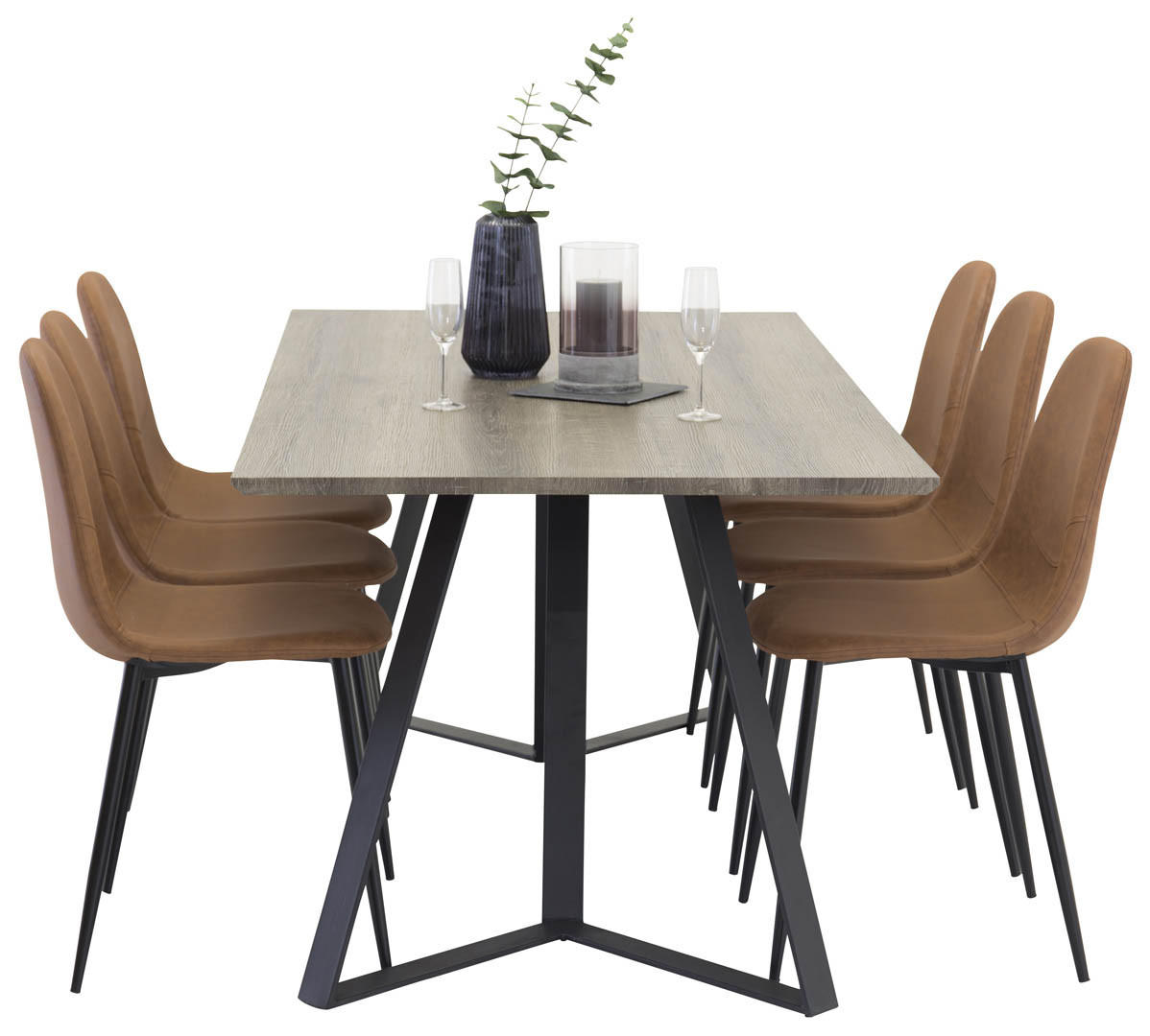 TISCHGRUPPE Braun - Braun, Holzwerkstoff (90/75/180cm) - ebuy24