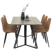 TISCHGRUPPE Braun - Braun, Holzwerkstoff (90/75/180cm) - ebuy24