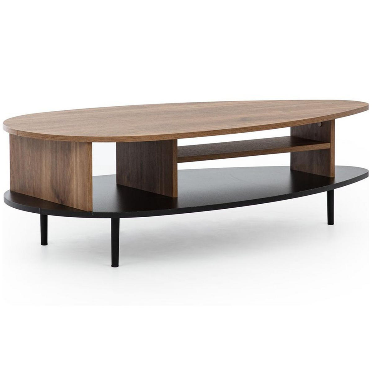 WOHNZIMMER-SET 4-TLG. Varedo-132 - Braun, Holzwerkstoff (330/200/40cm) - Lomado