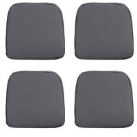 SITZKISSEN Panama 48/48 cm 4er-Set - Grau, Textil (48/5/48cm) - Madison