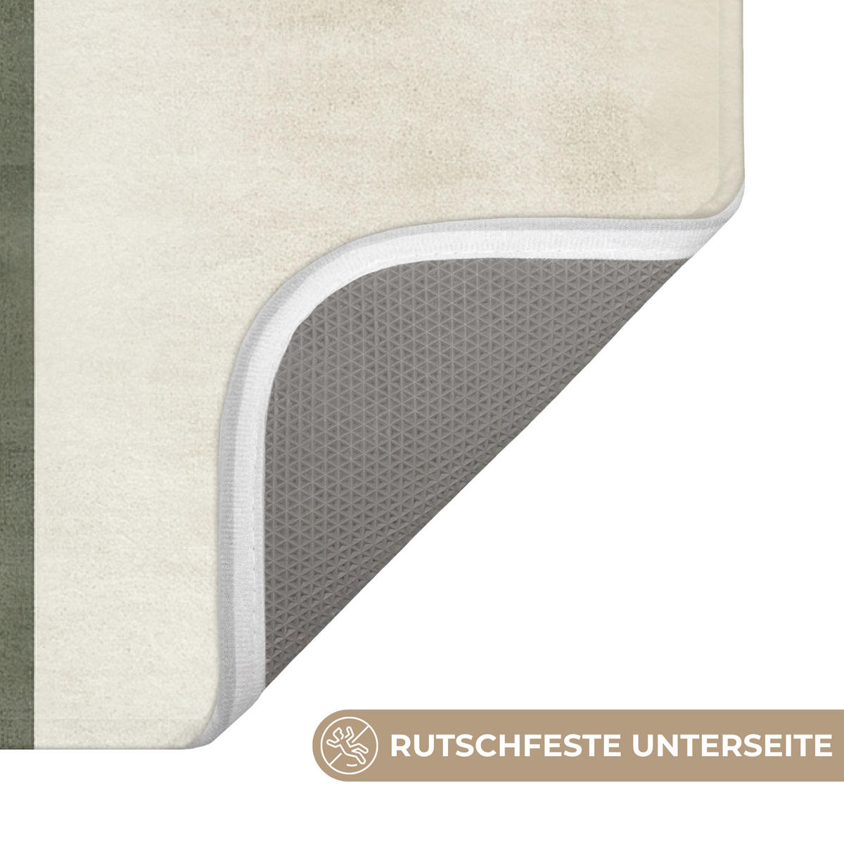 WC PŘEDLOŽKA Japandi - Pták - Zelený 40x60 cm - olivově zelená, textil/plast (40/1cm) - OnlyWow