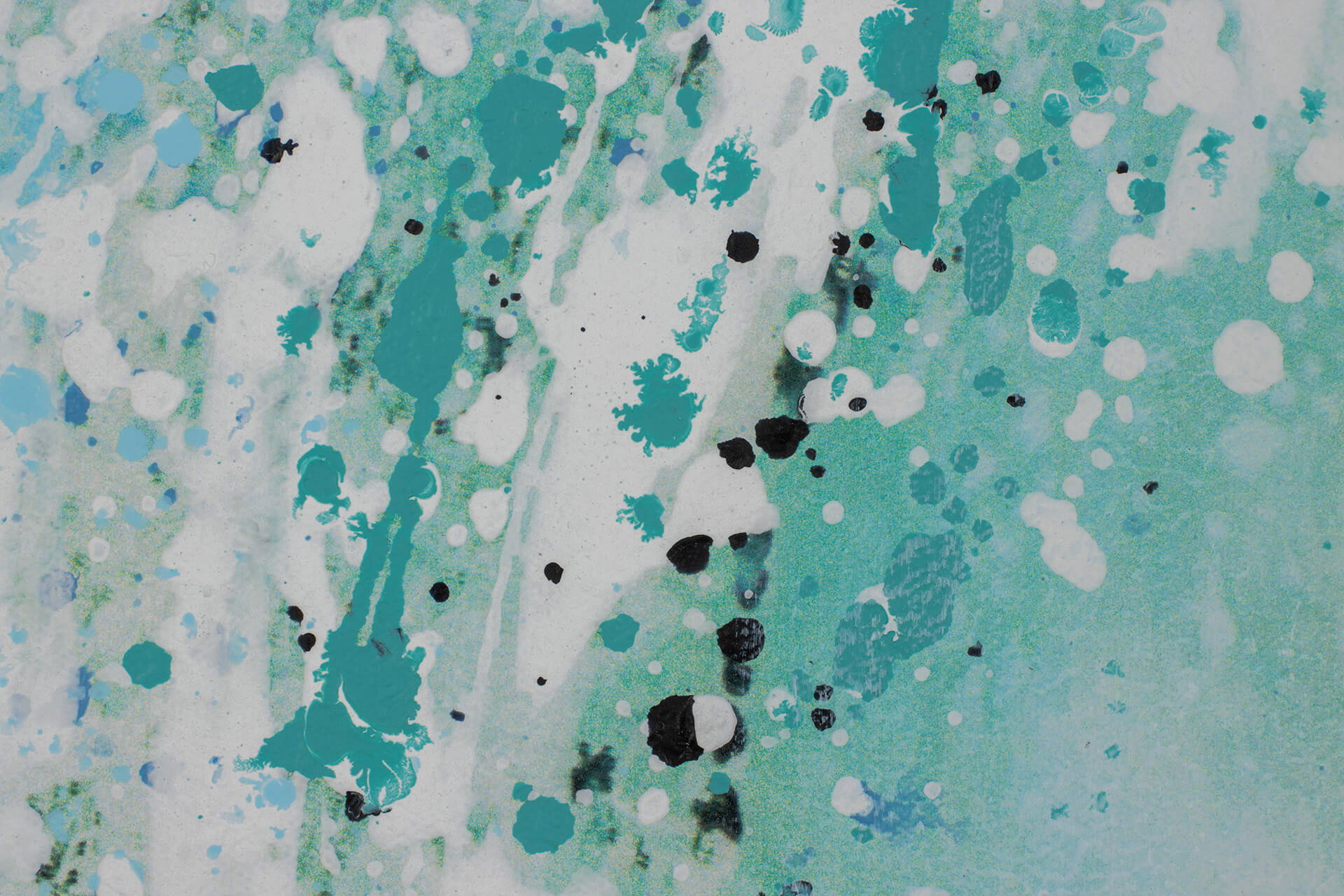 ACRYLBILD HANDGEMALT 90/60 cm - Türkis/Blau, Holz/Textil (1.4/60cm) - KUNSTLOFT