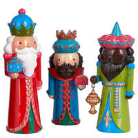 DEKOFIGUR (3-tlg.) X-Mas Könige - Multicolor, Stein (10/26/26cm) - Butlers