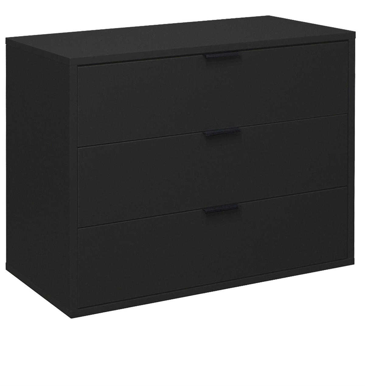 KOMMODE Erna 81x45x67 Anthrazit matt Lack - Anthrazit, Holzwerkstoff (81/67/45cm) - 58aufmkessel