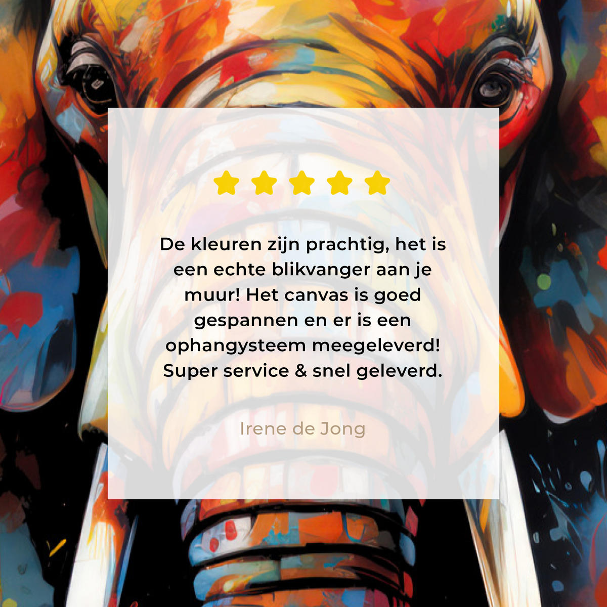 LEINWANDBILD Elefant - Graffiti - Schwarz - Tiere - Farben 40x60 cm - Schwarz, Textil (40/60cm) - MuchoWow