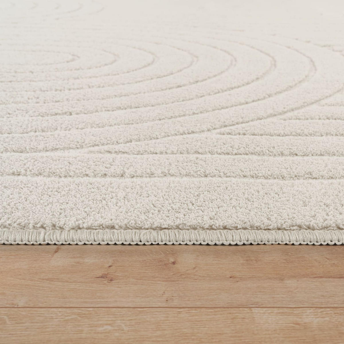 HOCHFLORTEPPICH 160/160 cm Tokio 471 - Creme, Kunststoff (160/160cm) - Paco Home