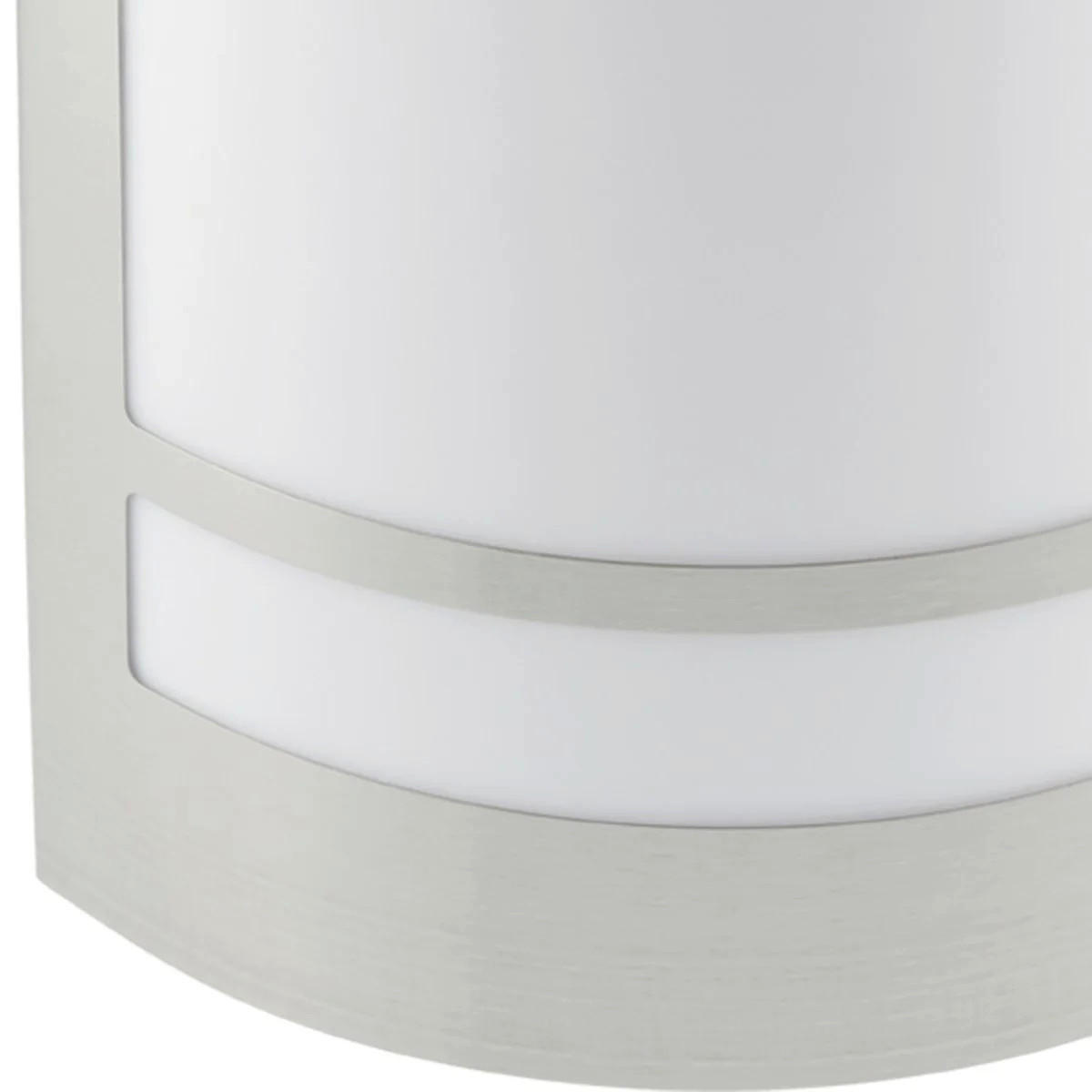 AUSSENWANDLEUCHTE KALA Edelstahl gebogen - Edelstahlfarben, Metall (16/20.8/9.2cm) - CGC Europe