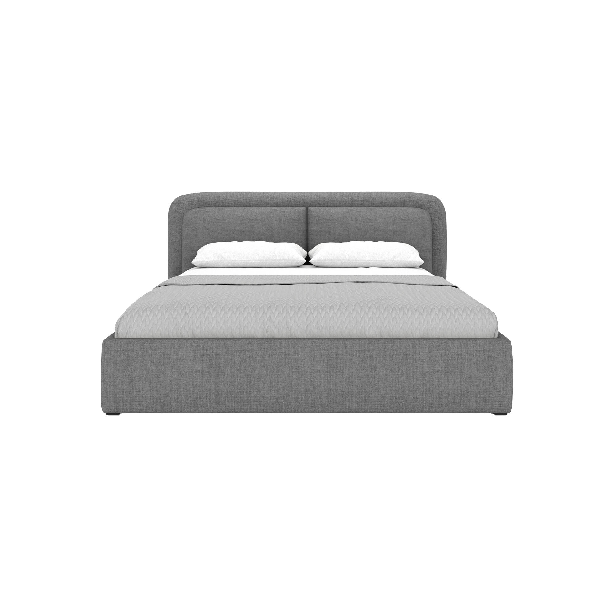 POLSTERBETT Skalo 140x200 cm, Dunkelgrau - Dunkelgrau, Textil (140/200cm) - Fedve