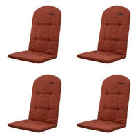 GARTENSTUHLKISSEN Panama 128/48 cm 4er-Set - Rot, Textil (48/5/128cm) - Madison