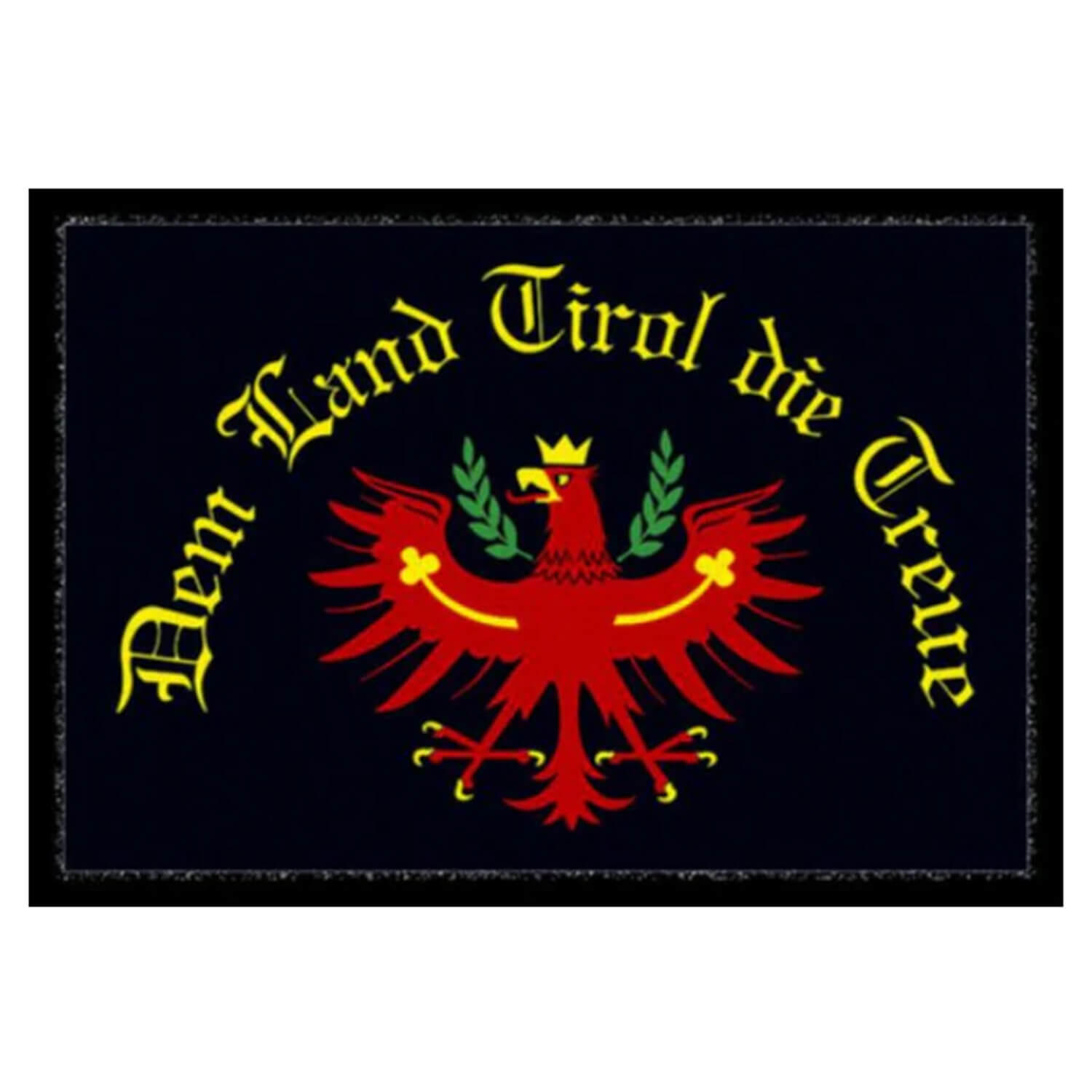 FUSSMATTE FÜR INNEN & AUßEN TIROL - Schwarz, Textil (50/70cm) - WohnDirect