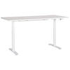 SCHREIBTISCH weiß 180/72 cm elektrisch höhenverstellbar Destin IV - Weiß, Holz (72/180/67cm) - Beliani