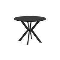 ESSTISCH EVO - Schwarz, Holzwerkstoff/Metall (90/90/76cm) - Meblini