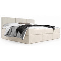 BOXSPRINGBETT Familienbett XXL 270x200 cm mit Bettkasten & Topper – Beige - Beige, Textil (270/200cm) - MebleHot