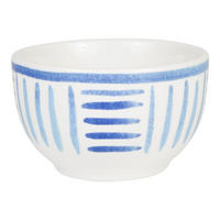 SCHALE Blaue Streifen in Blau - 8cm - Blau, Keramik (8.7/5.5/8.7cm) - Blond Amsterdam