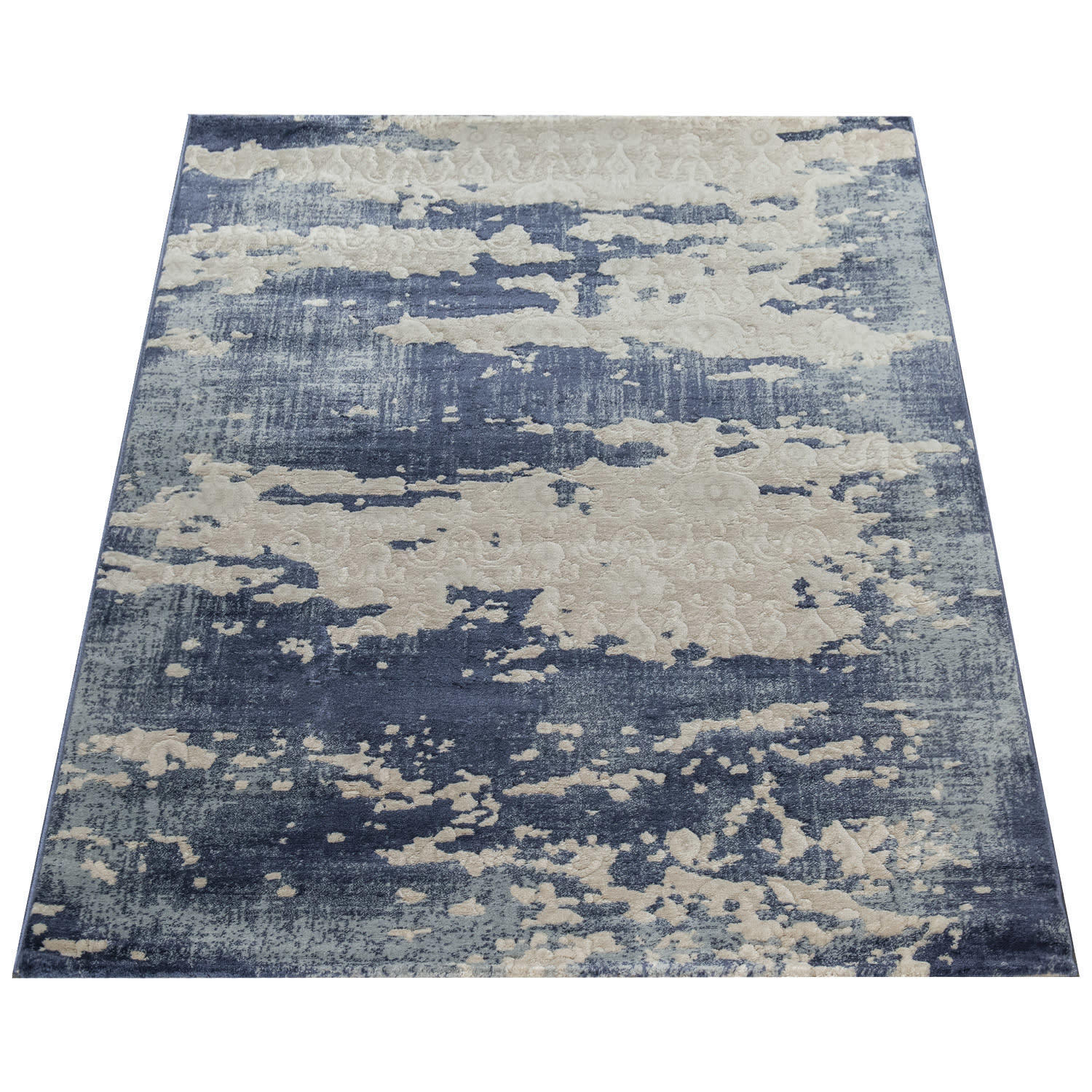 KURZFLORTEPPICH 120/170 VICTORY 601 - Blau, Kunststoff (120/170cm) - Paco Home