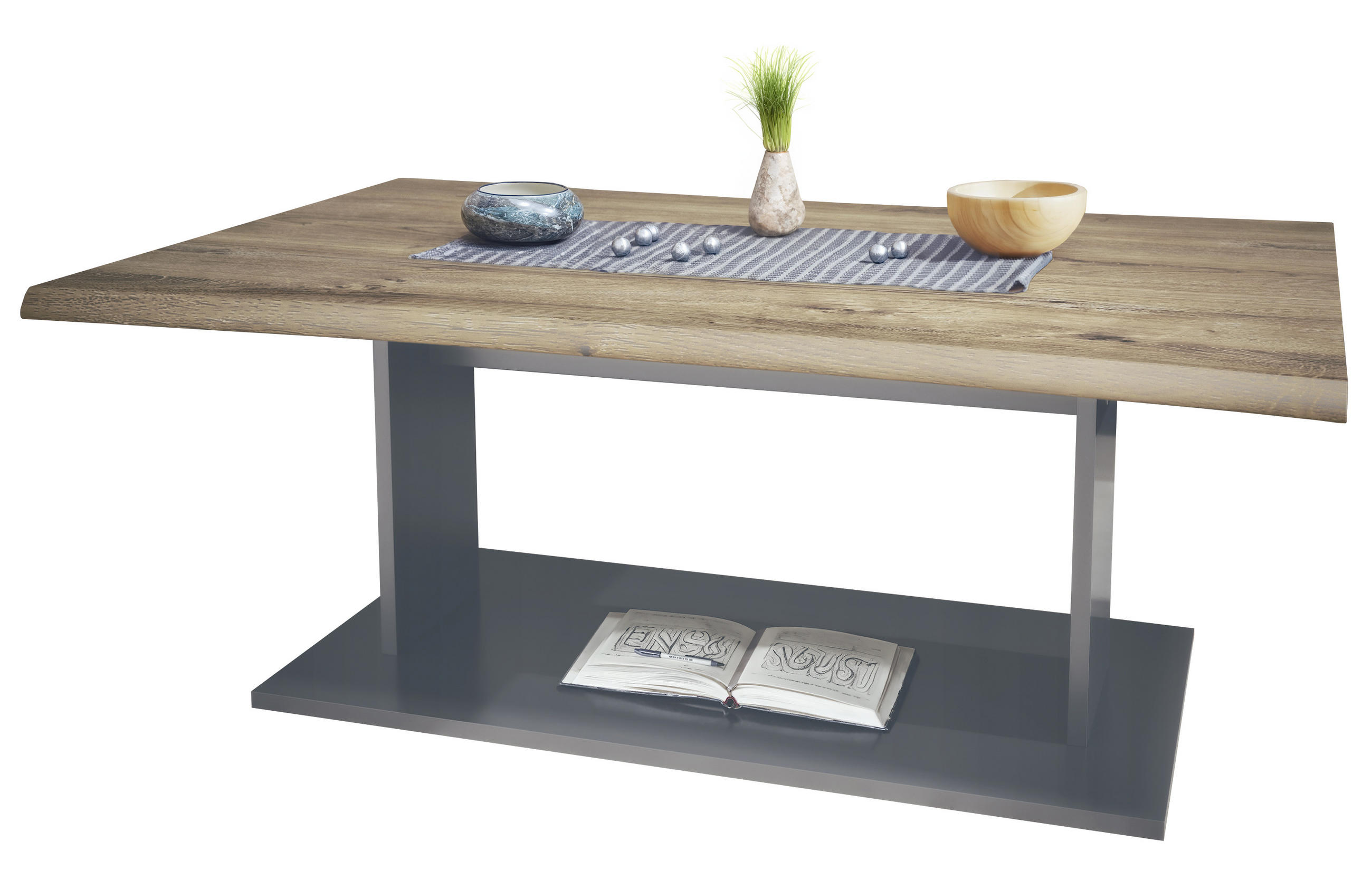 Vladon Couchtisch Alteiche 102x40x67.5 cm
