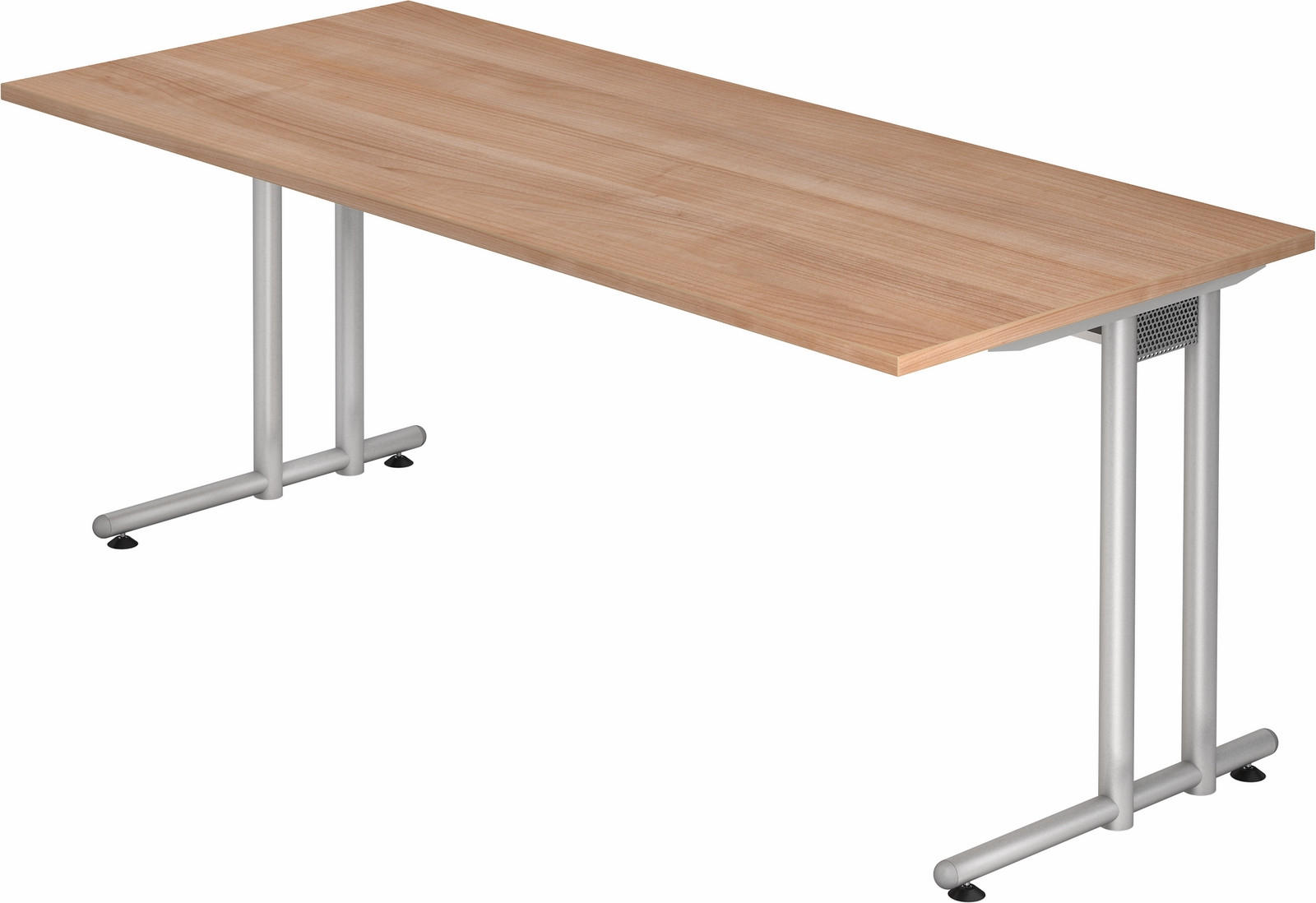 SCHREIBTISCH Serie-N 80/180/72 cm in Nussbaumfarben - Nussbaumfarben, Holzwerkstoff (80/180/72cm) - bümö