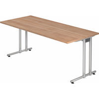 SCHREIBTISCH Serie-N 80/180/72 cm in Nussbaumfarben - Nussbaumfarben, Holzwerkstoff (80/180/72cm) - bümö
