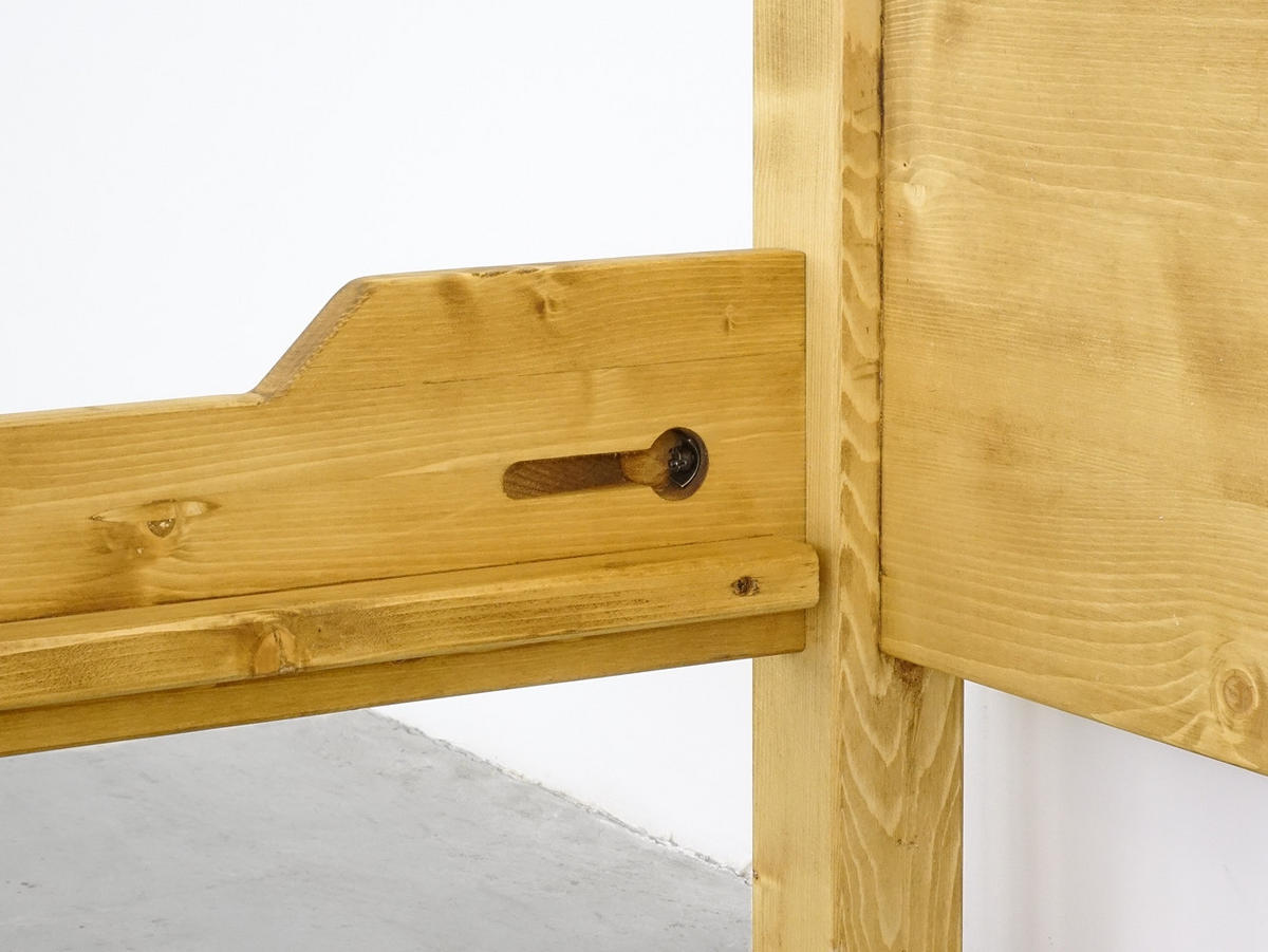 BETT aus Massivholz MEXICANA - Honig, Holz (90/200cm) - Seart