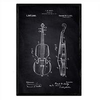 POSTER Violine Patent A3 Rahmenlos - Klar, Papier (29.7/5/42cm) - Nacnic