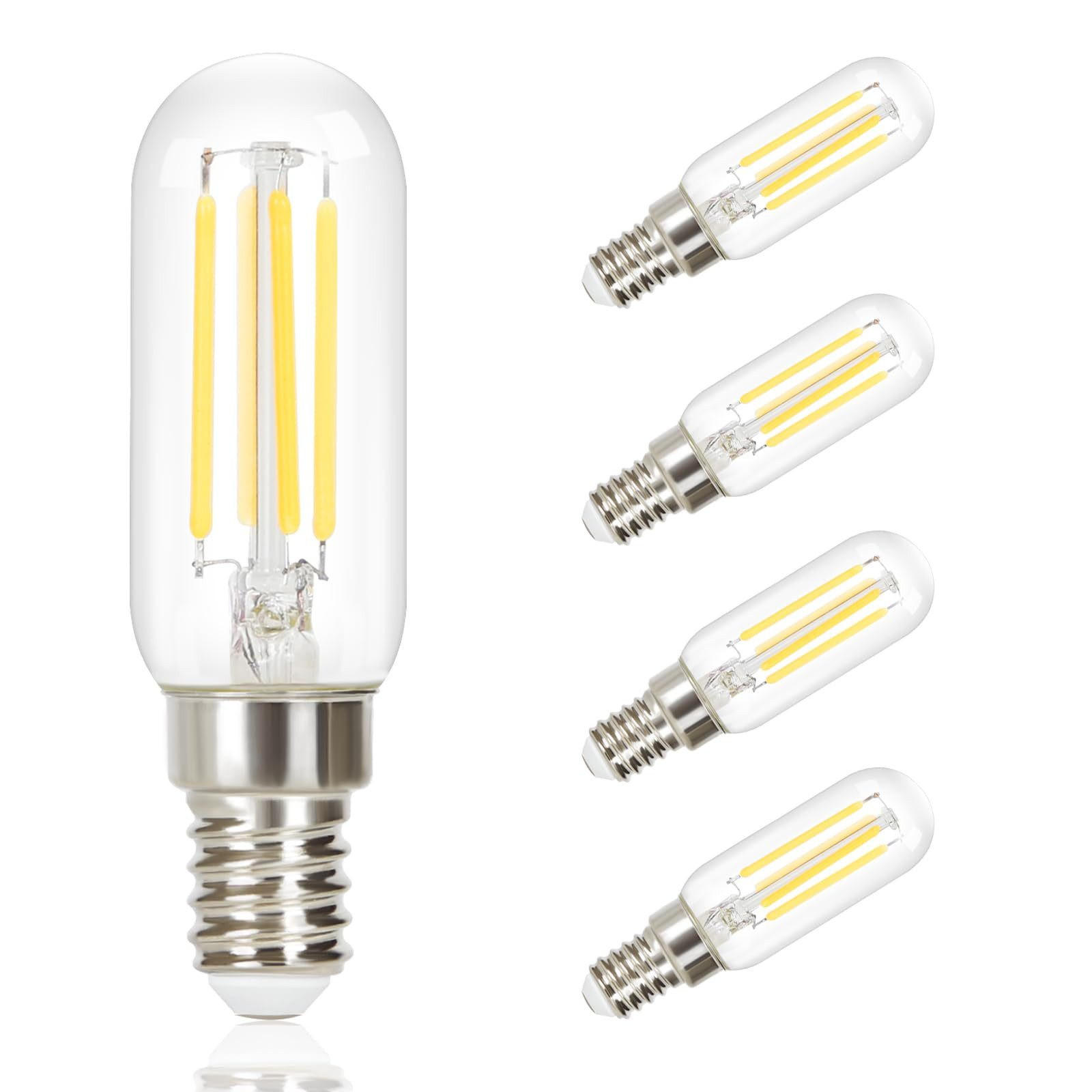LED žárovky E14 4W (sada 4 ks) - průhledná, sklo (2/8cm) - Nettlife