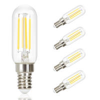 LED žárovky E14 4W (sada 4 ks) - průhledná, sklo (2/8cm) - Nettlife