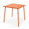 GARTENTISCH , Orangefarben - Orange, Metall (70/70/72cm) - Oviala