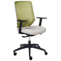 BÜROSTUHL Hellgrün Virtuoso - Schwarz/Grau, Textil (53/97/53cm) - Beliani