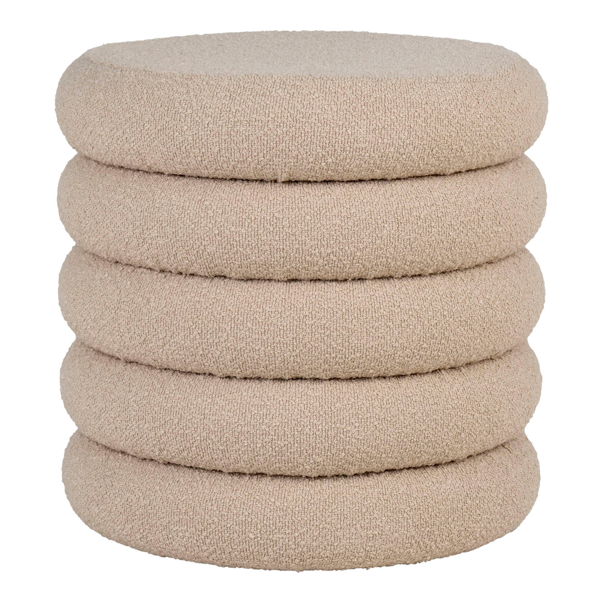 HOCKER Brooklyn mit Stauraum - Beige, Holzwerkstoff (44/44/44cm) - tinkaro