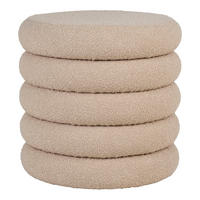 HOCKER Brooklyn mit Stauraum - Beige, Holzwerkstoff (44/44/44cm) - tinkaro