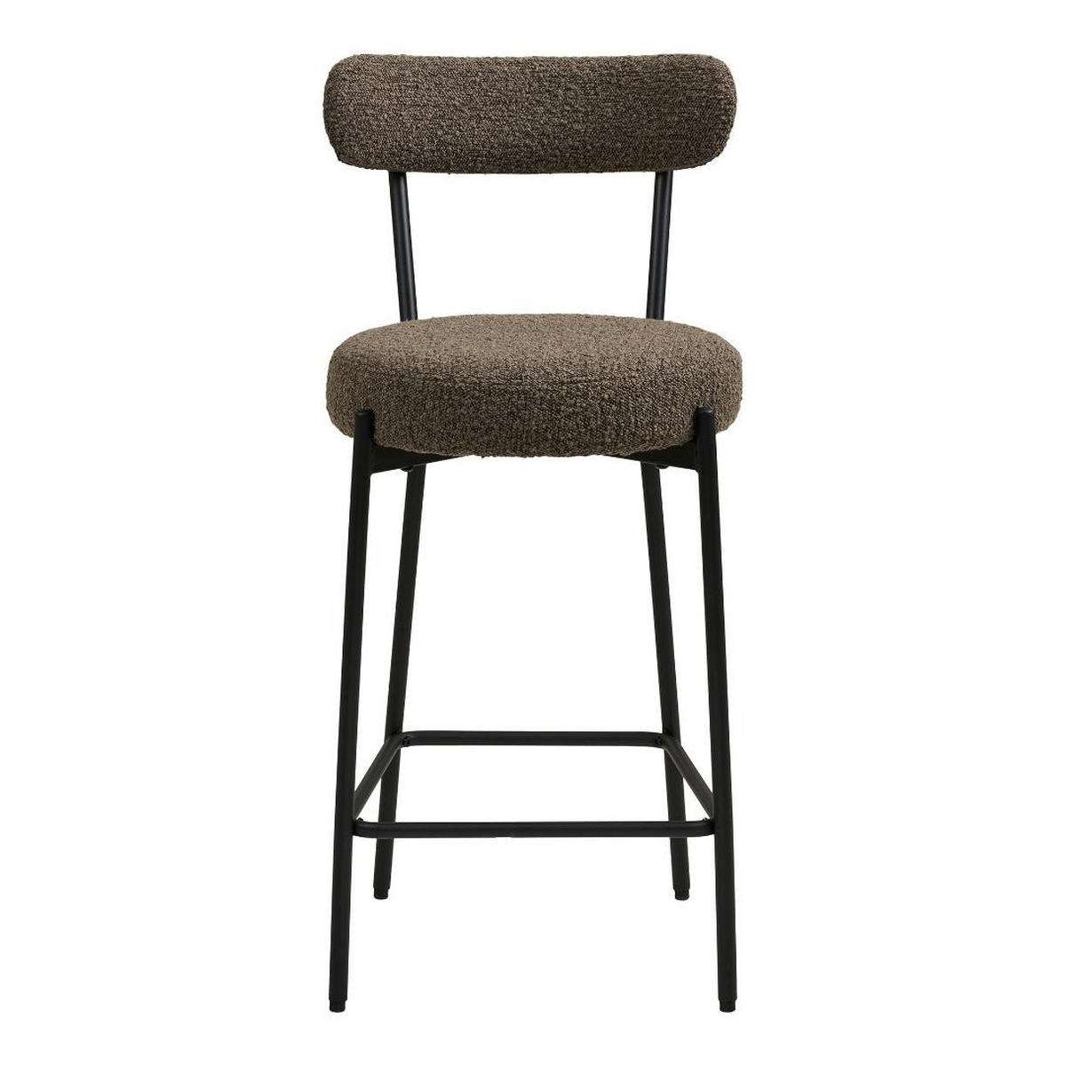 BARHOCKER, Anja, Braun, Metall / Polyester, 46 x 39 x 90 cm - Braun, Textil/Metall (46/90/39cm) - ebuy24
