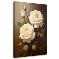 LEINWANDBILD Blumen 70x100cm - Braun, Textil (70/100cm) - Feeby