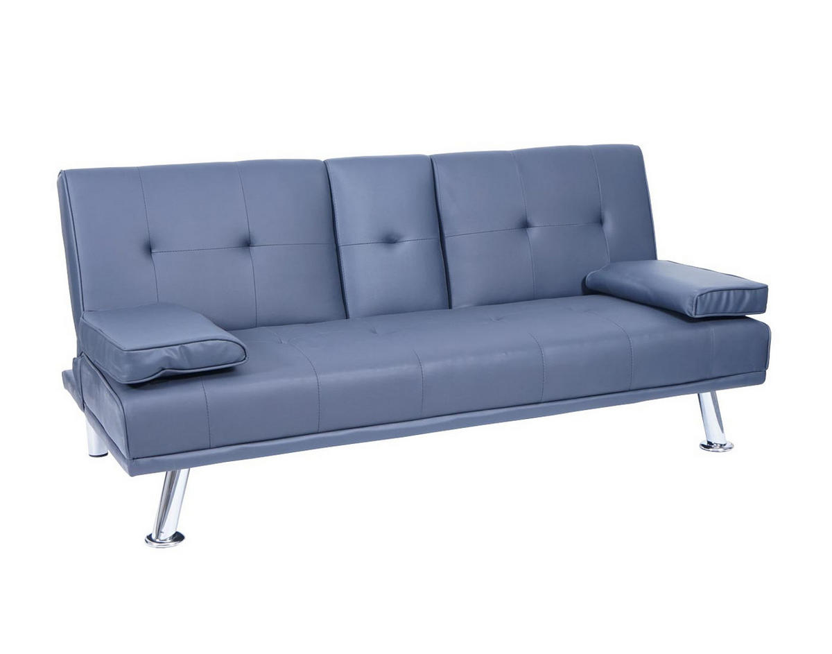 3ER-SOFA Blau - Blau, Textil (166/77/81cm) - MCW