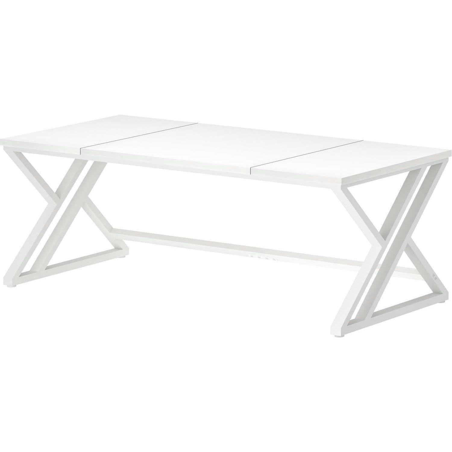 SCHREIBTISCH 180 x 80 cm Weiß - Weiß, Holzwerkstoff (80/177.8/75cm)